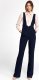 Nife Granatowy kombinezon z szelkami - KM08 (kolor granat, rozmiar 42) 6