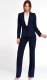 Nife Granatowy kombinezon z szelkami - KM08 (kolor granat, rozmiar 40) 3