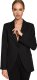 MOE M701 Żakiet na jeden guzik z asymetrycznymi klapami - czarny (kolor czarny, rozmiar M) 5