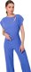 Stylove S339 Kombinezon z rozcięciem w dekolcie - niebieski (kolor blue, rozmiar M) 3