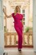 Stylove S339 Kombinezon z rozcięciem w dekolcie - śliwka (kolor plum, rozmiar S) 2