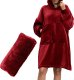 Froster Bluzair Koco Bluza Oversize z Kapturem Bordowa 4w1 1