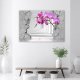Feeby Obraz Deco Panel, Storczyk na abstrakcyjnym tle 3D (Rozmiar 90x60) 2