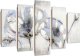 Feeby Obraz pięcioczęściowy Deco Panel, Malowane kwiaty (Rozmiar 150x100) 1