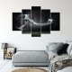 Feeby Obraz pięcioczęściowy Deco Panel, Piłkarz na mokrej murawie (Rozmiar 200x100) 1
