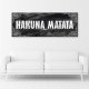 Feeby Obraz Deco Panel, Napis Król Lew Hakuna Matata (Rozmiar 120x40) 1