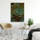Feeby Obraz Deco Panel, Zielony kwiat sukulent (Rozmiar 40x60) 1