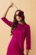 Stylove S346 Sukienka z wiązaniem przy szyi - śliwkowa (kolor plum, rozmiar XL) 3