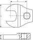 Bahco Klucz pazurowy płaski 3/8" rozmiar 17 mm BAHCO 4