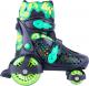 Action Zestaw wrotki, kask, ochraniacze, torba Darly Boy Zielono-czarny r. S 30-33 (13787-S-1) 1