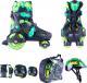 Action Zestaw wrotki, kask, ochraniacze, torba Darly Boy Zielono-czarny r. S 30-33 (13787-S-1) 12