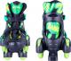 Action Zestaw wrotki, kask, ochraniacze, torba Darly Boy Zielono-czarny r. S 30-33 (13787-S-1) 1
