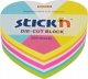 STICK N Notes SERCE 64X67mm MIX 5 KOL.Neon+biały 250KART. 21836 STICK`N 3
