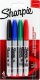 Sharpie Marker SHARPIE FINE 4 kolory blister - czerwony, zielony, niebieski, czarny 1985858 1