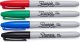 Sharpie Marker SHARPIE FINE 4 kolory blister - czerwony, zielony, niebieski, czarny 1985858 5