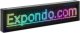 SINGERCON Reklama tablica świetlna 96 x 16 kolorowe diody LED 67 x 19 cm 1