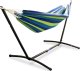 Lacestone Niebiesko-zielony Hamak na stelażu ogrodowy zewnętrzny 1
