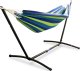 Lacestone Niebiesko-zielony Hamak na stelażu ogrodowy zewnętrzny 8
