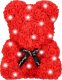 Springos Miś z płatków róż czerwony 40 cm rose bear z lampkami LED zimny biały UNIWERSALNY 10