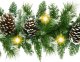 Springos Girlanda świąteczna 280 cm z lampkami 50 LED biały ciepły z programatorem, łańcuch UNIWERSALNY 5