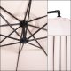 Springos Parasol ogrodowy na wysięgniku 350 cm składany z pokrowcem, na balkon, taras ecru UNIWERSALNY 22