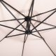 Springos Parasol ogrodowy na wysięgniku 350 cm składany z pokrowcem, na balkon, taras ecru UNIWERSALNY 4