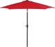 Springos Parasol ogrodowy składany 260 cm duży z korbą na balkon czerwony UNIWERSALNY 13