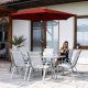 Springos Parasol ogrodowy składany 260 cm duży z korbą na balkon czerwony UNIWERSALNY 3