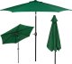 Springos Parasol ogrodowy łamany 260 cm duży z korbką, na balkon, taras ciemnozielony UNIWERSALNY 1