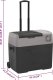 Lodówka turystyczna vidaXL Lodówka na kółkach, z uchwytem, czarno-szara, 40 L, PP 9