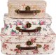 Sass & Belle RETRO W RÓŻYCZKI - Dekoracyjne walizeczki dziecięce 3 szt. Sass&Belle 1