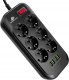Listwa zasilająca Spacetronik Listwa Zasilania Spacetronik Porty 6AC 4USB 100-250V Zabezpieczenie Antyprzepięciowe 2