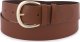 Beltimore Skórzany pasek damski do spodni sukienki brązowy skóra nat 4 cm Beltimore D84 4