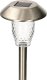Kinkiet MEGAKABEL Lampa solarna ogrodowa CRYSTALS wbijana LED srebrna do oświetlenia ścieżki CPD-002 MK MEGAKABEL 1
