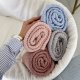 LullaLove Kocyk/otulacz merino PREMIUM - piwonia Lullalove 4