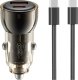 Ładowarka XO XO ładowarka samochodowa CC60 60W 1x USB 1x USB-C czarna + kabel USB-C - USB-C 1