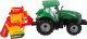 LeanToys Zielony Traktor z Pomarańczowym Kultywatorem Napęd dla Dzieci 5