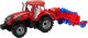 LeanToys Czerwony Ciągnik z Pługiem Napęd Frykcyjny 2