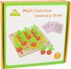 LeanToys Gra Memory Marchewki Drewniana 3