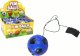 LeanToys Piłka Nożna PU Na Gumce Jojo Do Odbijania 6 cm Niebieska 1