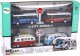 LeanToys Kampery Autobusy Z Napędem Frykcyjnym 1:87 4 Sztuki 4