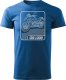 Topslang Koszulka motocyklowa z motocyklem na motor BMW GS R 1300 ADVENTURE kolekcjonerska męska niebieska REGULAR L 1