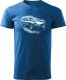 Topslang Koszulka z samochodem jaguar z jaguarem e-type e type etype kolekcjonerska męska niebieska REGULAR XL 1