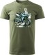 Topslang Koszulka motocyklowa z motocyklem Triumph Tiger 660 męska khaki REGULAR S 1