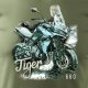 Topslang Koszulka motocyklowa z motocyklem Triumph Tiger 660 męska khaki REGULAR S 1