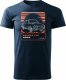 Topslang Koszulka z samochodem Skoda 110 R PRL legend męska granatowa REGULAR S 1