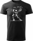 Topslang Koszulka tenis tenisowa z rakietą do tenisa ziemnego z tenisistą tenisem ziemnym męska czarna REGULAR XL 1
