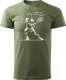 Topslang Koszulka tenis tenisowa z rakietą do tenisa ziemnego z tenisistą tenisem ziemnym męska khaki REGULAR XL 1