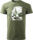 Topslang Koszulka żeglarska dla żeglarza z jachtem żaglówką sailing męska khaki REGULAR XXL 1