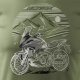 Topslang Koszulka z motocyklem na motor Honda NC 750 X NC750X męska khaki REGULAR XL 1